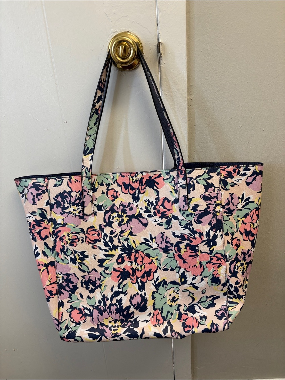 Floral Large Reversible Tote Bag - Gently Ussd